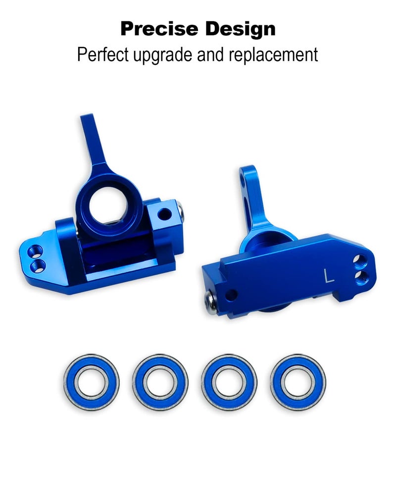 GUZIKO Caster Blocks and Steering Blocks Alloy Front Upgrades Parts Fits for Traxxas 1/10 2WD Slash Stampede Rustler Nitro Slash Replace 3736 3632 - Image 4